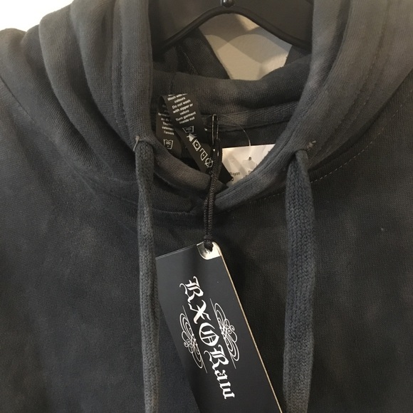 RXO RAW Men’s GREY TIEDYE Hoodie Men’s Size SMALL - Picture 6 of 6
